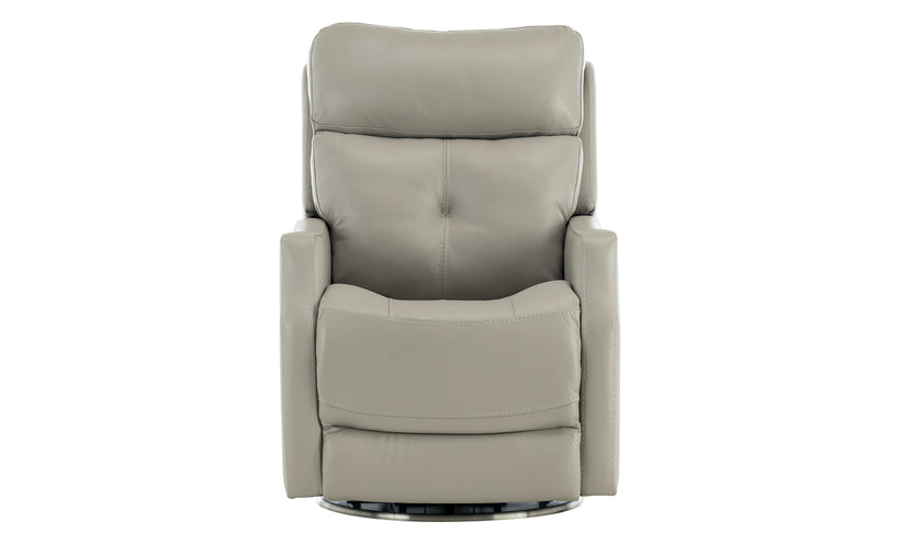 North Leather Power Swivel Recliner